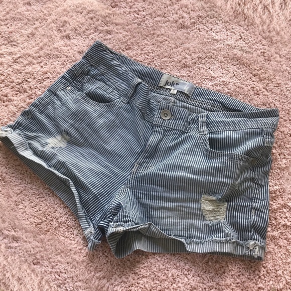 Jolt Pants - 5/$25 BUNDLE Jolt Pinstripe Distressed Jean Shorts